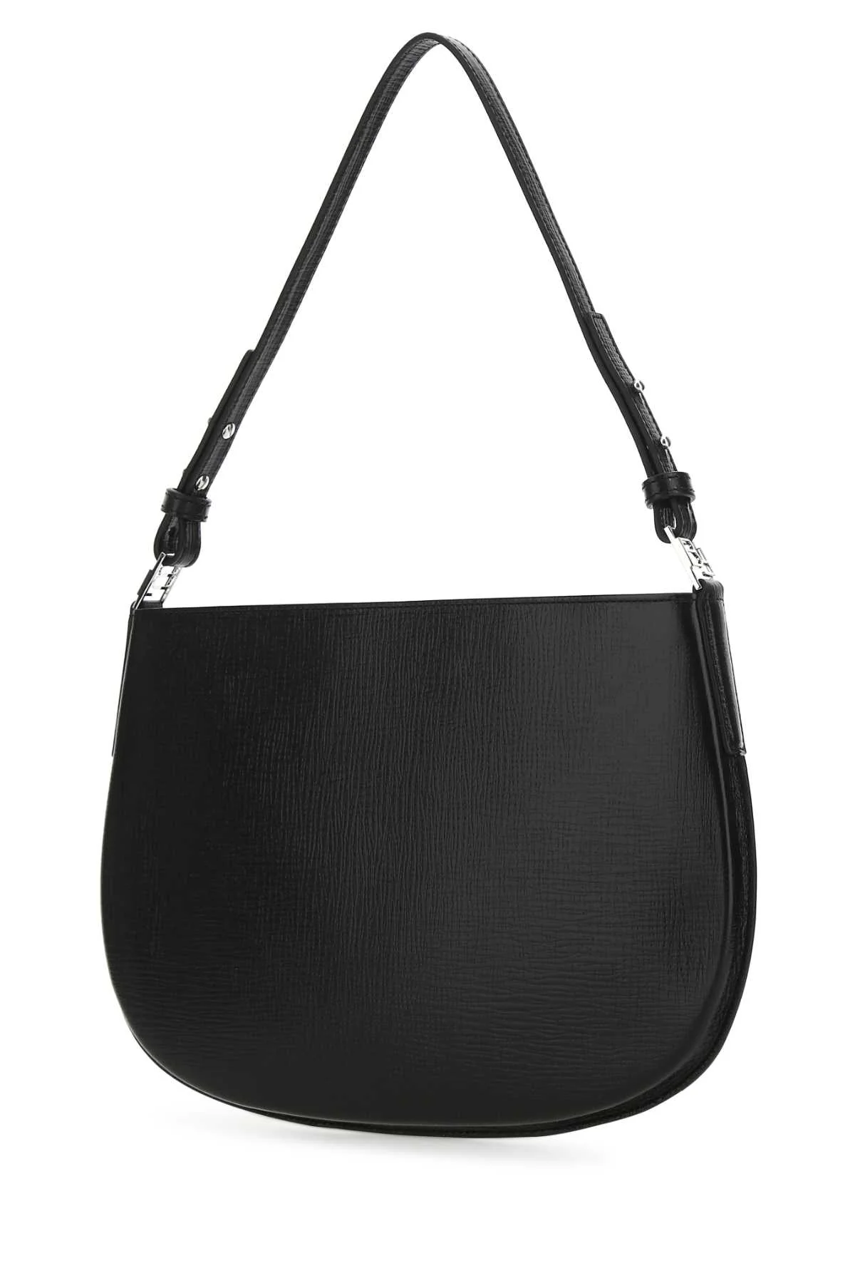 By Far Issa Mini Leather Handbag with Silver Hardware