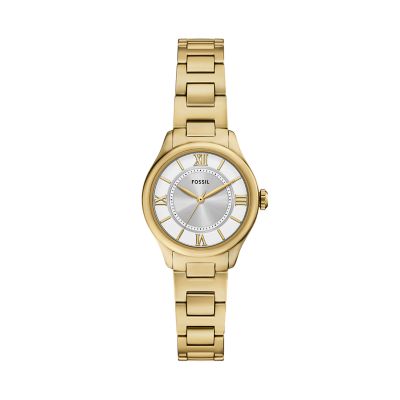 Fossil Women's Gilmore Three-Hand Gold-Tone Stainless Steel Watch